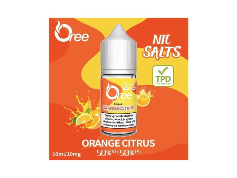Liquid Oree SALT Orange citrus - Pomeranč 10ml - 10mg
