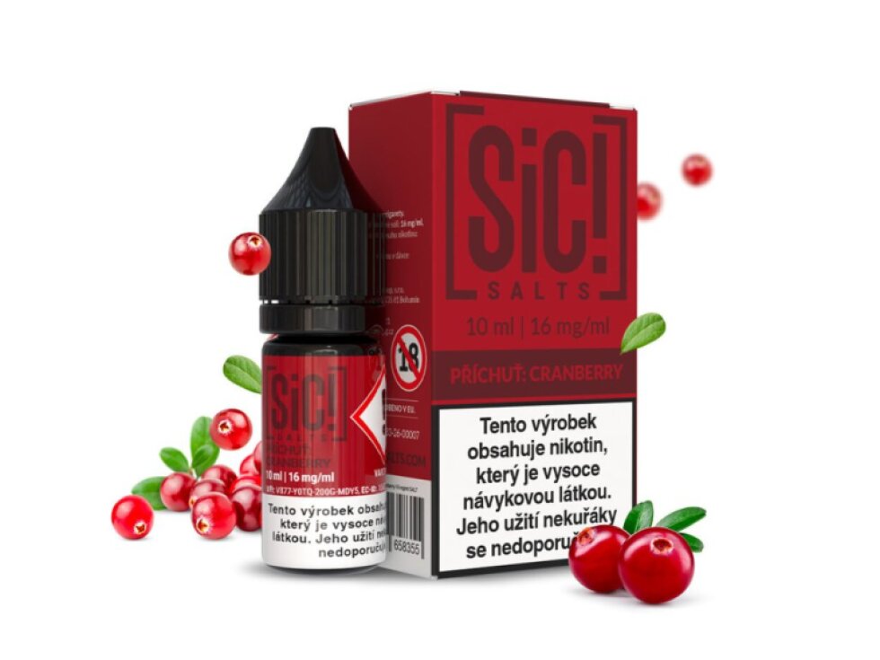 SIC! Salts Cranberry (Brusinka) 10ml