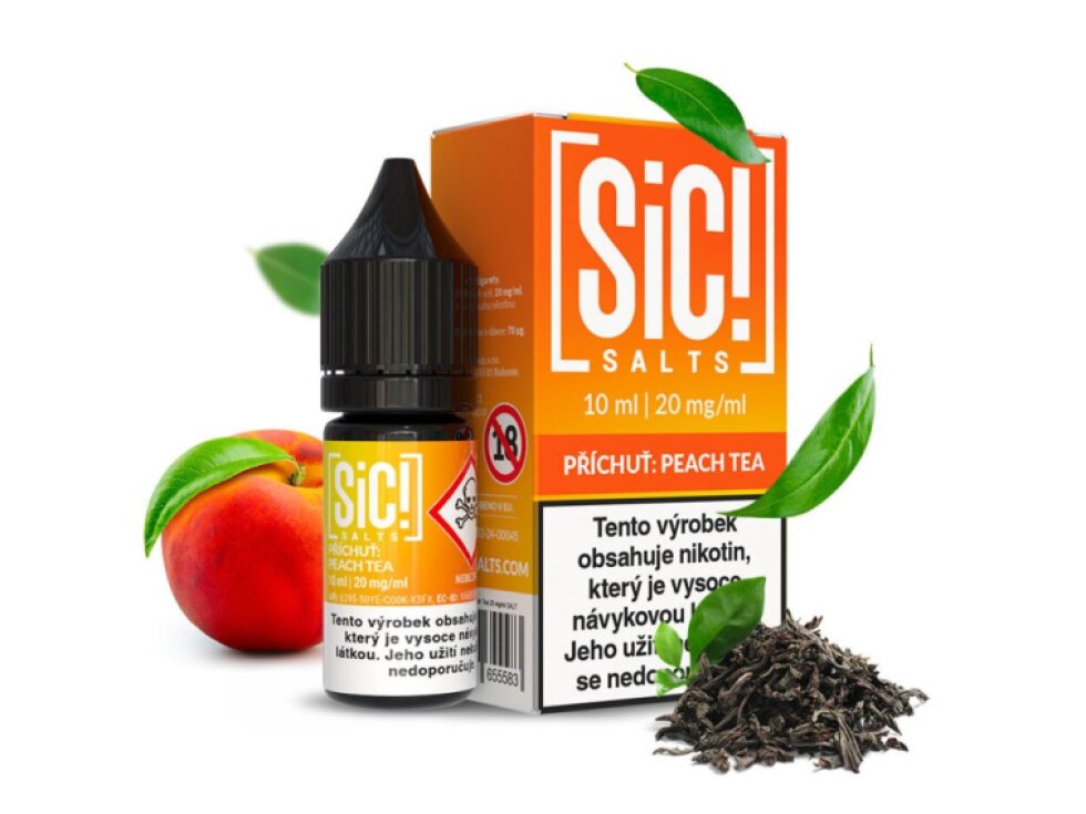 SIC! Salts Peach Tea (Broskev & čaj) 10ml