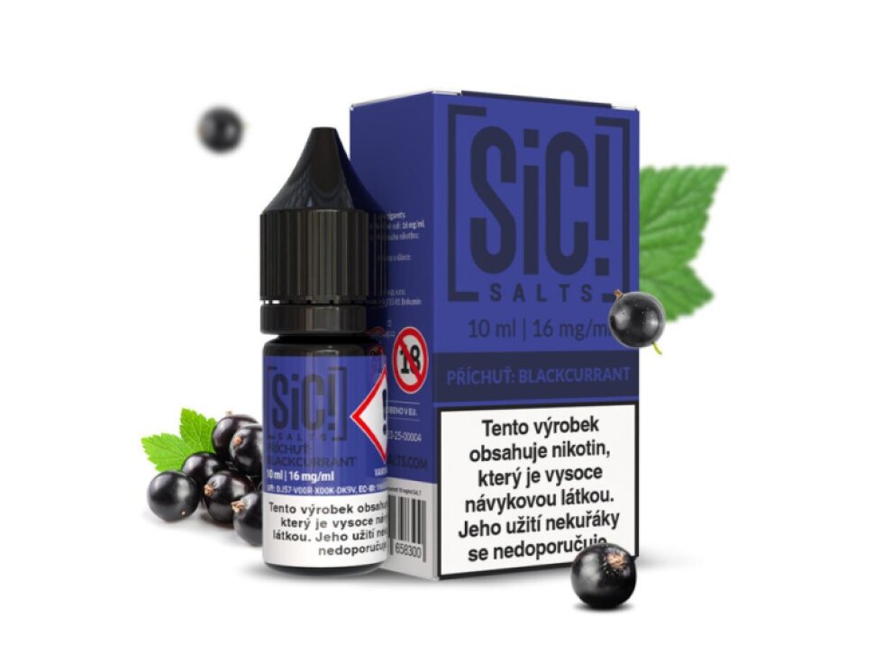SIC! Salts Blackcurrant (Černý rybíz) 10ml
