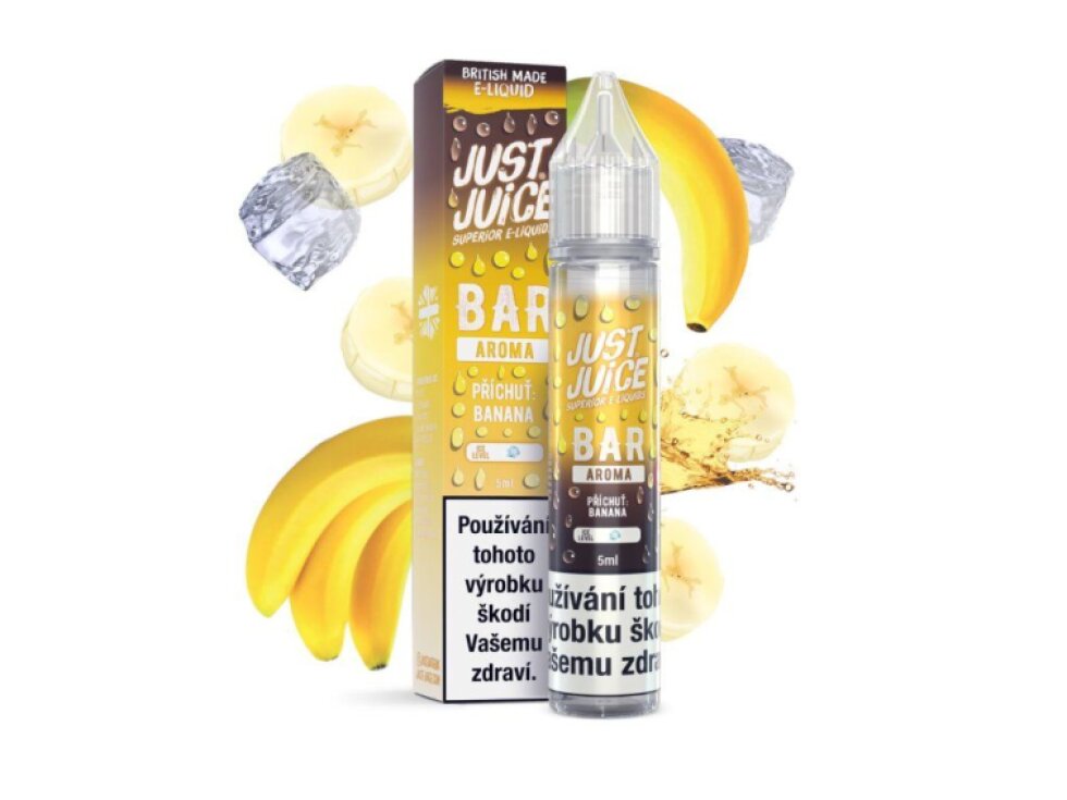 Příchuť Just Juice Bar Range S&V: Banana (Chladivý banán) objem 5,0ml