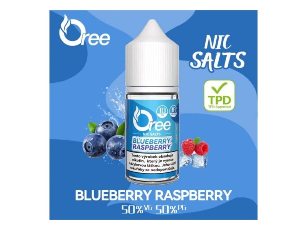 Oree SALT Blueberry Raspberry - Borůvka a Malina 10ml - 18mg
