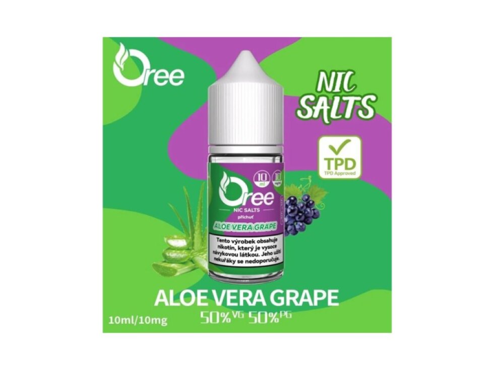 Liquid Oree SALT Aloe Vera Grape - Aloe Vera Hrozno 10ml - 10mg