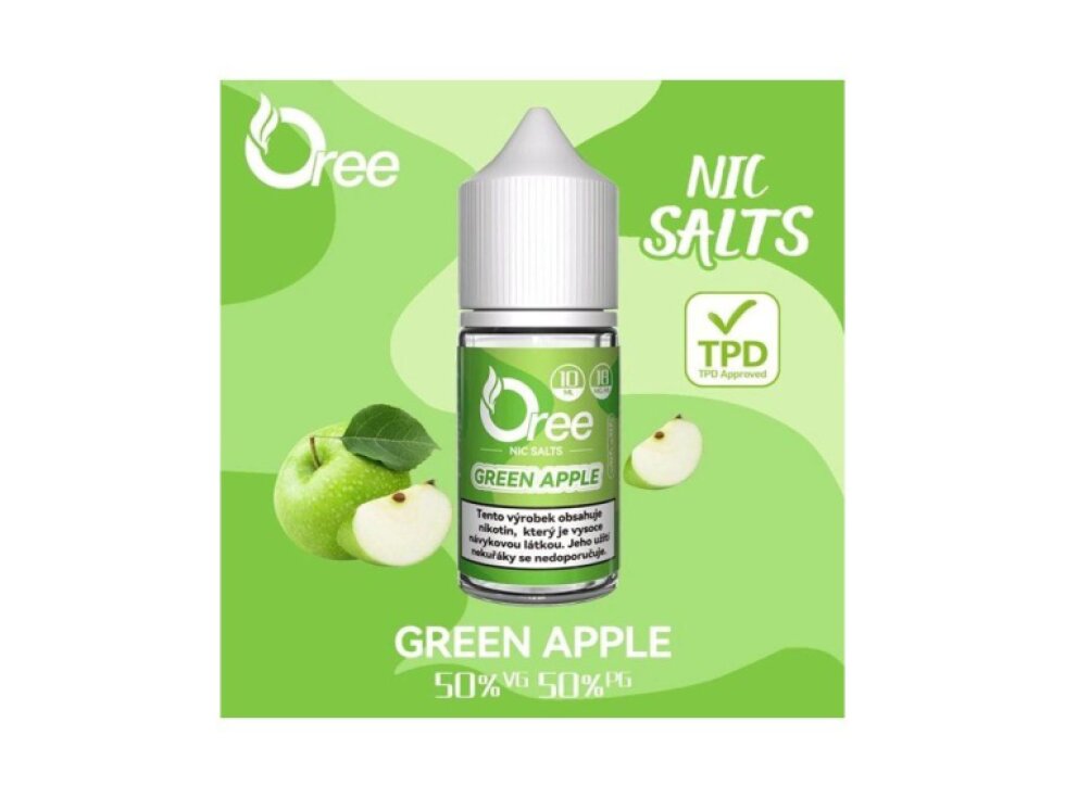 Oree SALT Green Apple - Zelené jablko 10ml - 18mg