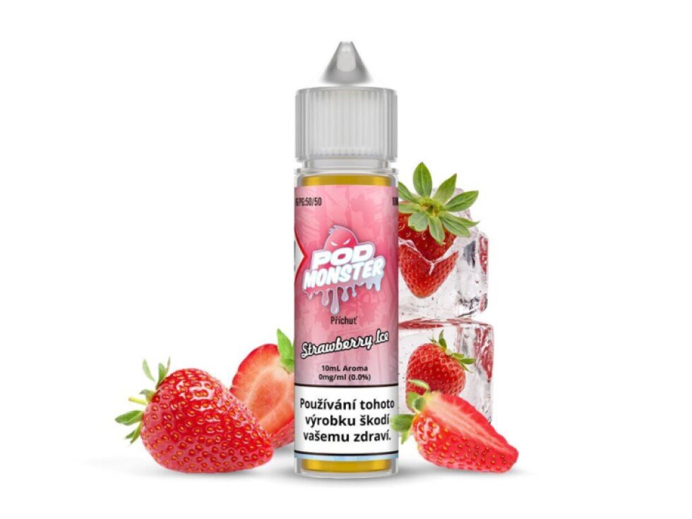 Příchuť POD Monster S&V: Strawberry Ice (Ledová jahoda) 10ml
