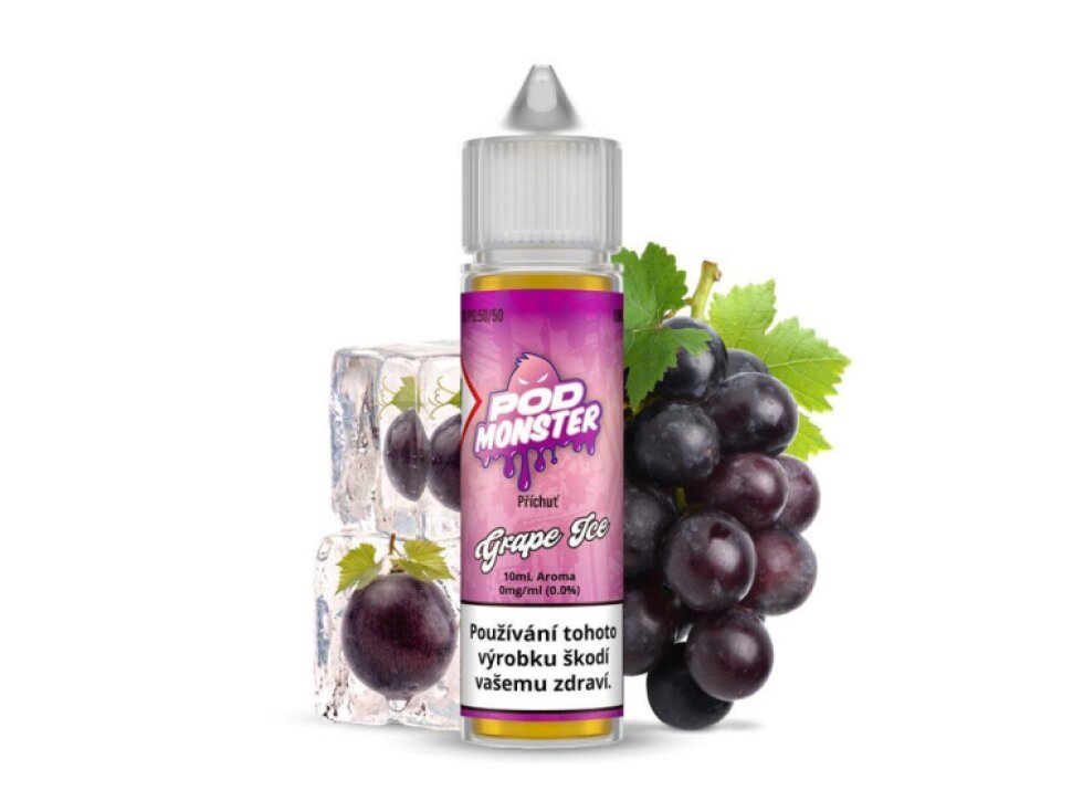 Příchuť POD Monster S&V: Grape Ice (Ledové hroznové víno) 10ml