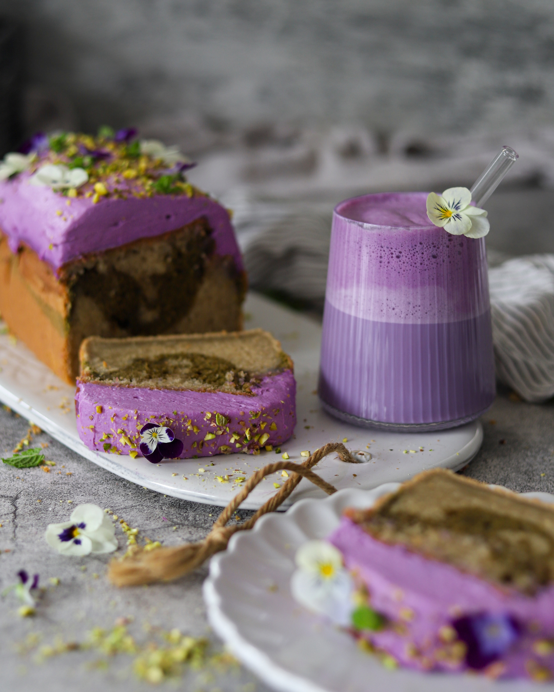 Ube Green Latte sada