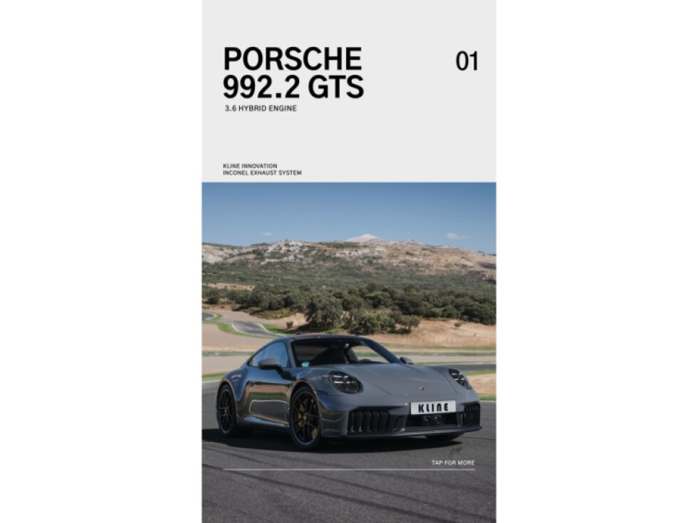 Valvetronic systém Kline Innovation pro vozy Porsche 992.2 Carrera GTS