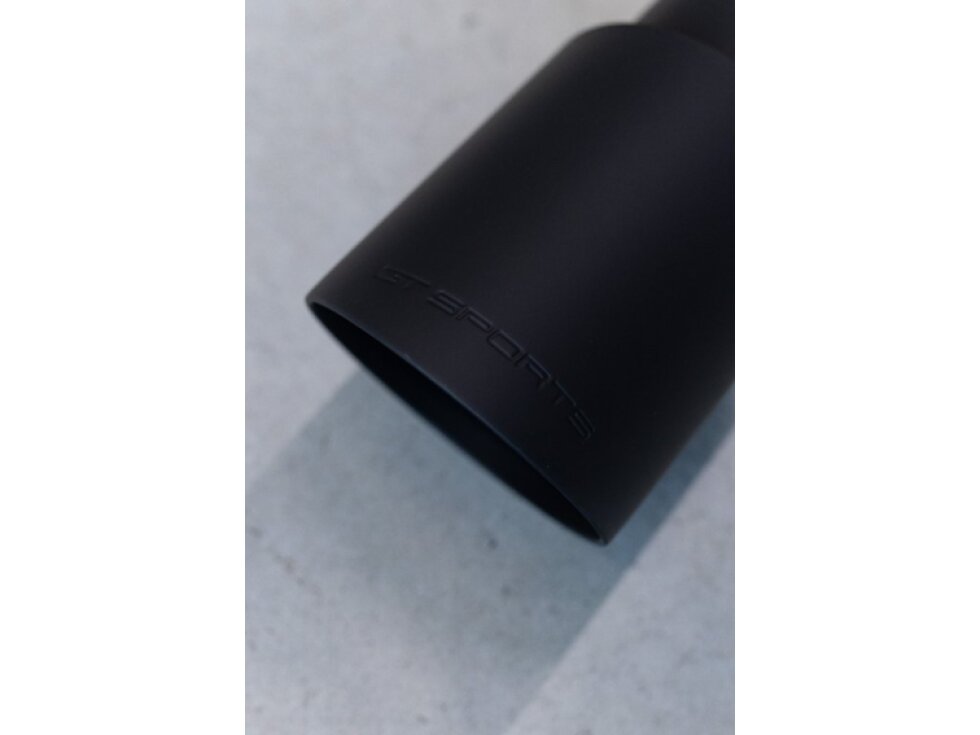 GTSPORTS OPF/GPFback výfuk 76mm BMW M3/M4 G8x - s rezonátorem / černé kulaté koncovky