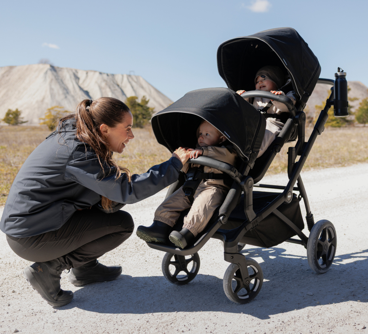 Thule Sleek 2 sourozenecké sedátko Black
