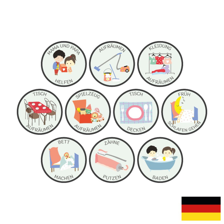 Responsibilities Magnet Set - Kindergarten