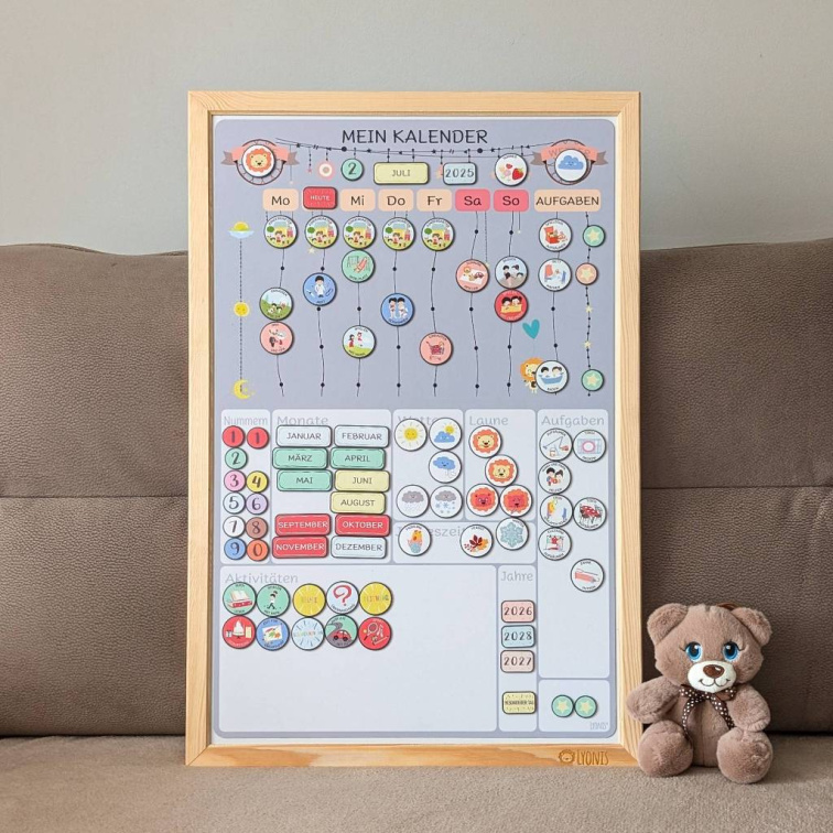 6 Gründe, warum ein visueller Kalender den Kindergarten-Alltag ruhiger macht (für Kinder und Eltern)