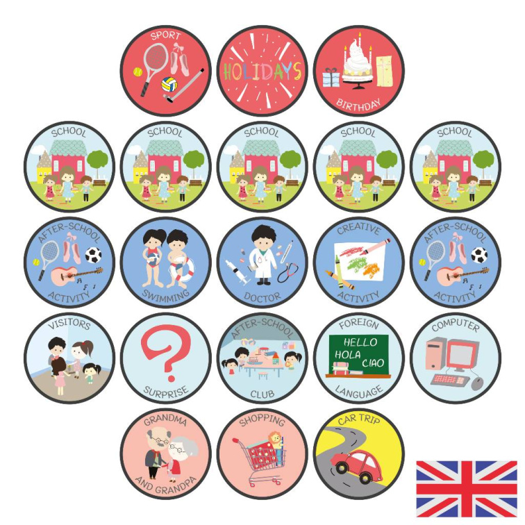 School Activities Magnet Set