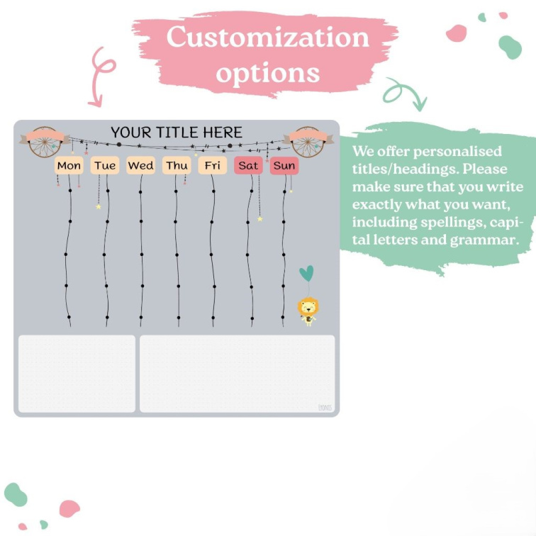 Weekly Planner for Kindergarten