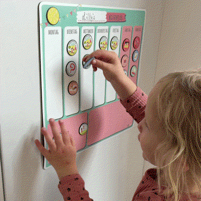 Magnetischer Wochenplaner für Kinder – ab 3 Jahren & ohne Lesen