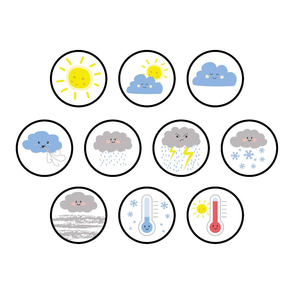 Wetter-Magnete set