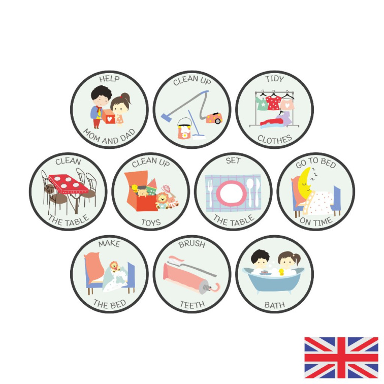 Responsibilities Magnet Set - Kindergarten