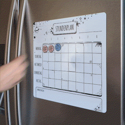 Magnetischer Stundenplan für Kinder