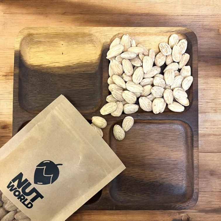 Mandle lúpané pražené solené JUMBO