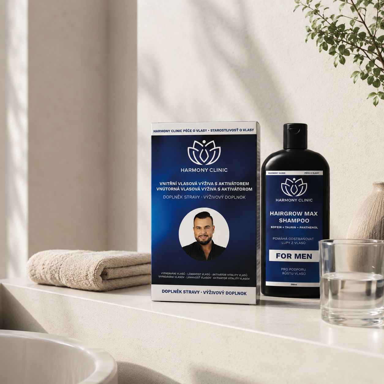 Zdravé vlasy pro muže - RENOHAIR a HAIRGROW