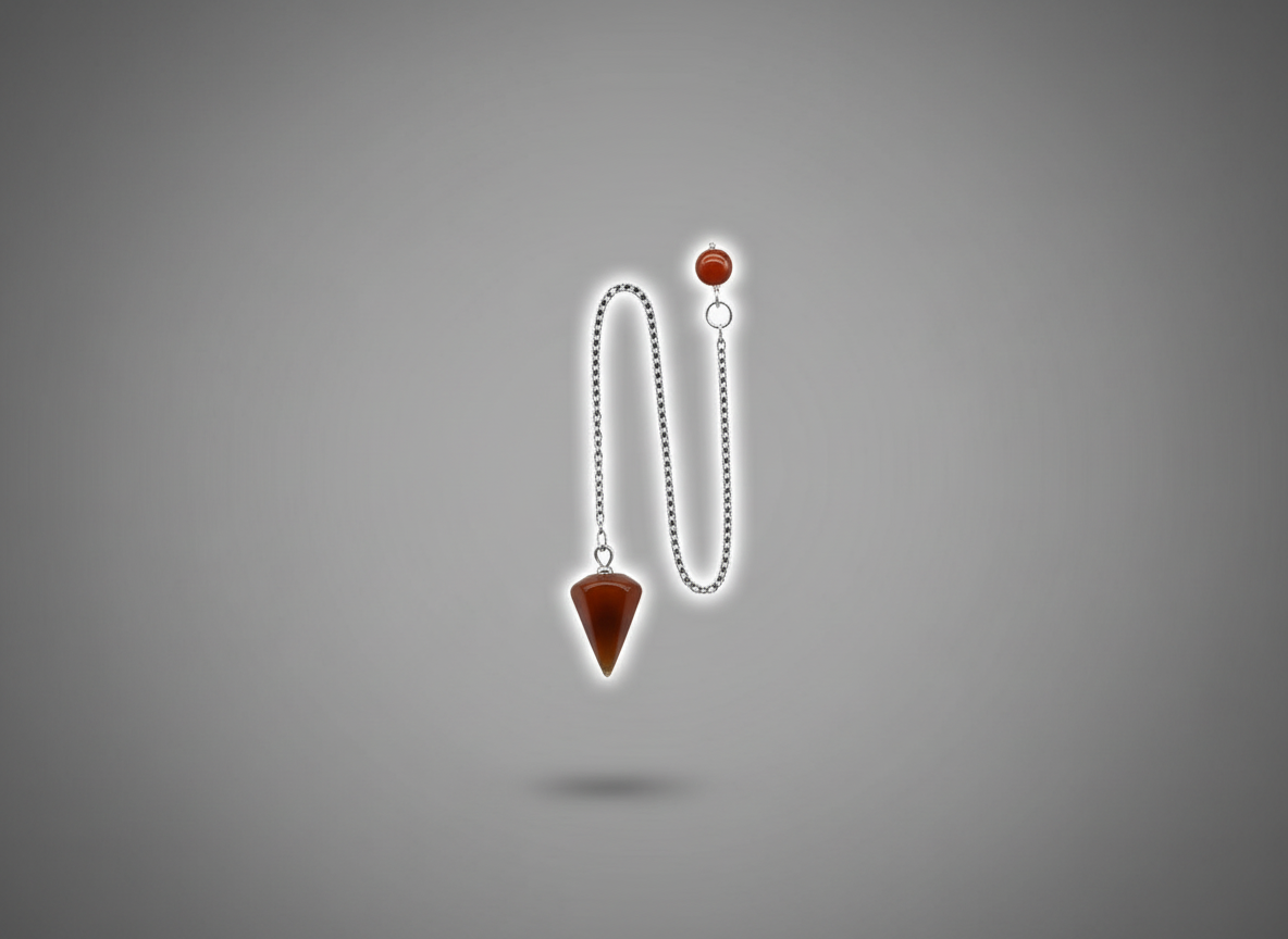 Kyvadlo z karneolu - malé, elegantní a přírodní