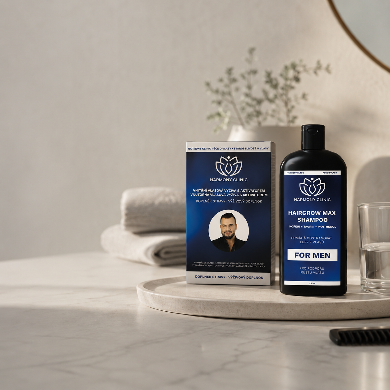 Zdravé vlasy pro muže - RENOHAIR a HAIRGROW