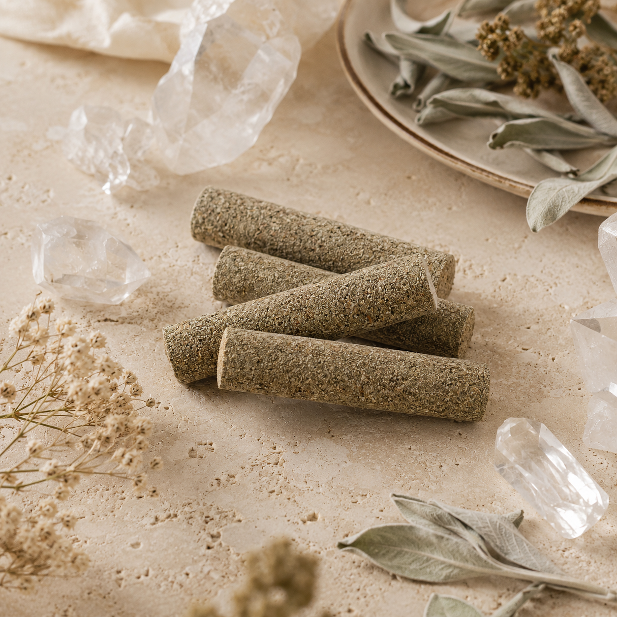 BÍLÁ ŠALVĚJ - vykuřovací očistná tyčinka s Palo Santo