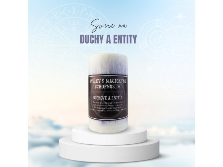 Magická svíčka 10,5 x 6 cm pro duchovní harmonii