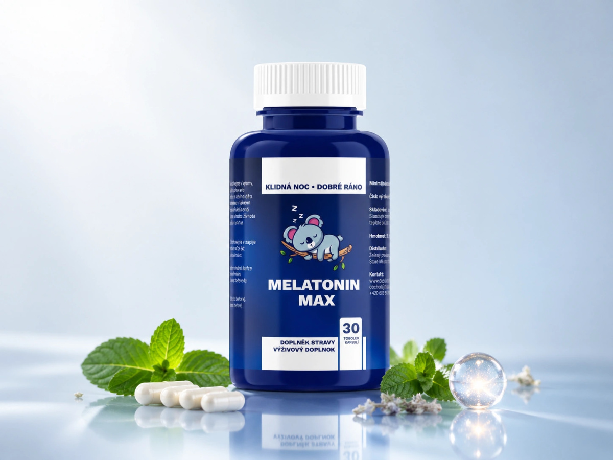 MELATONIN MAX - silný melatonin pro rychlé usínání - 30 Tablet