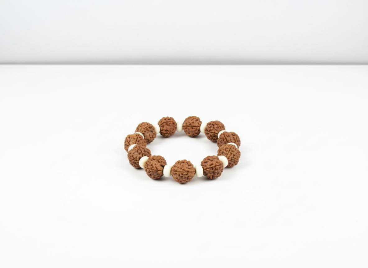 Rudraksha náramek - Estetika a duchovní síla