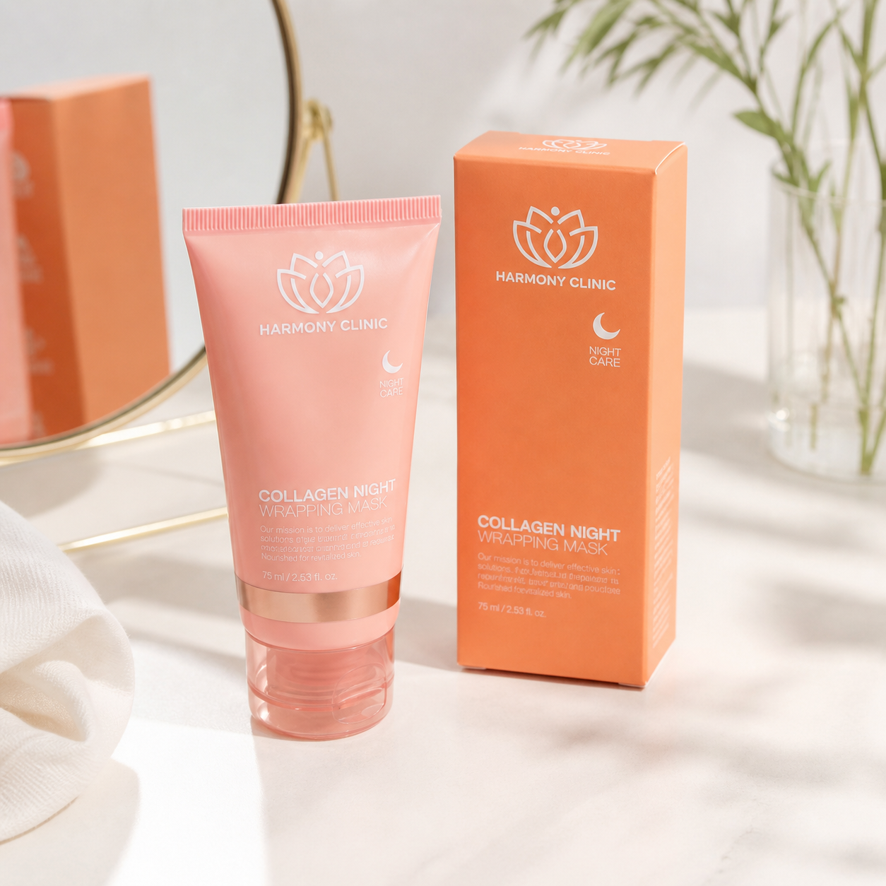 H-Clinic - Kolagenová maska - intenzivní liftingová noční sloupávací maska s kolagenem 75ml
