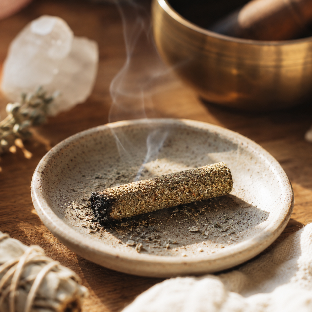 BÍLÁ ŠALVĚJ - vykuřovací očistná tyčinka s Palo Santo