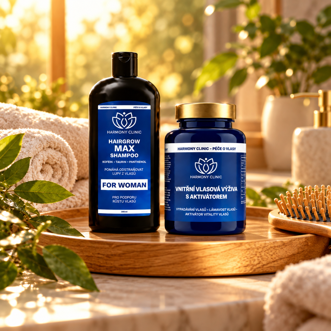 Výhodný balíček ZDRAVÉ VLASY PRO ŽENY - RENOHAIR MAX & HAIRGROW SHAMPOO