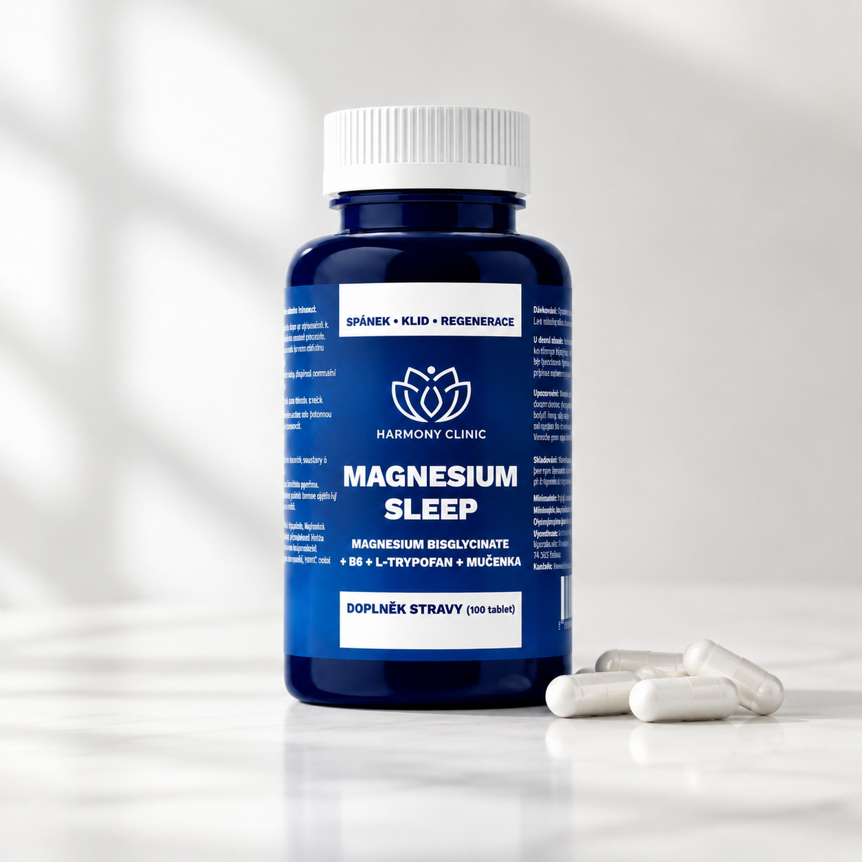 Hořčík s L-tryptofanem a mučenkou pro večerní relaxaci – MAGNESIUM SLEEP – 100 kapslí