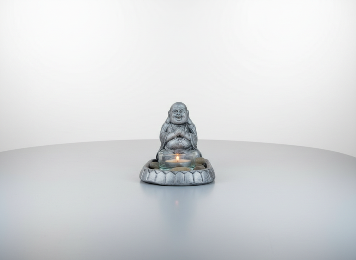 Bůh štěstí svícen 9x9cm - Elegantní a praktický doplněk