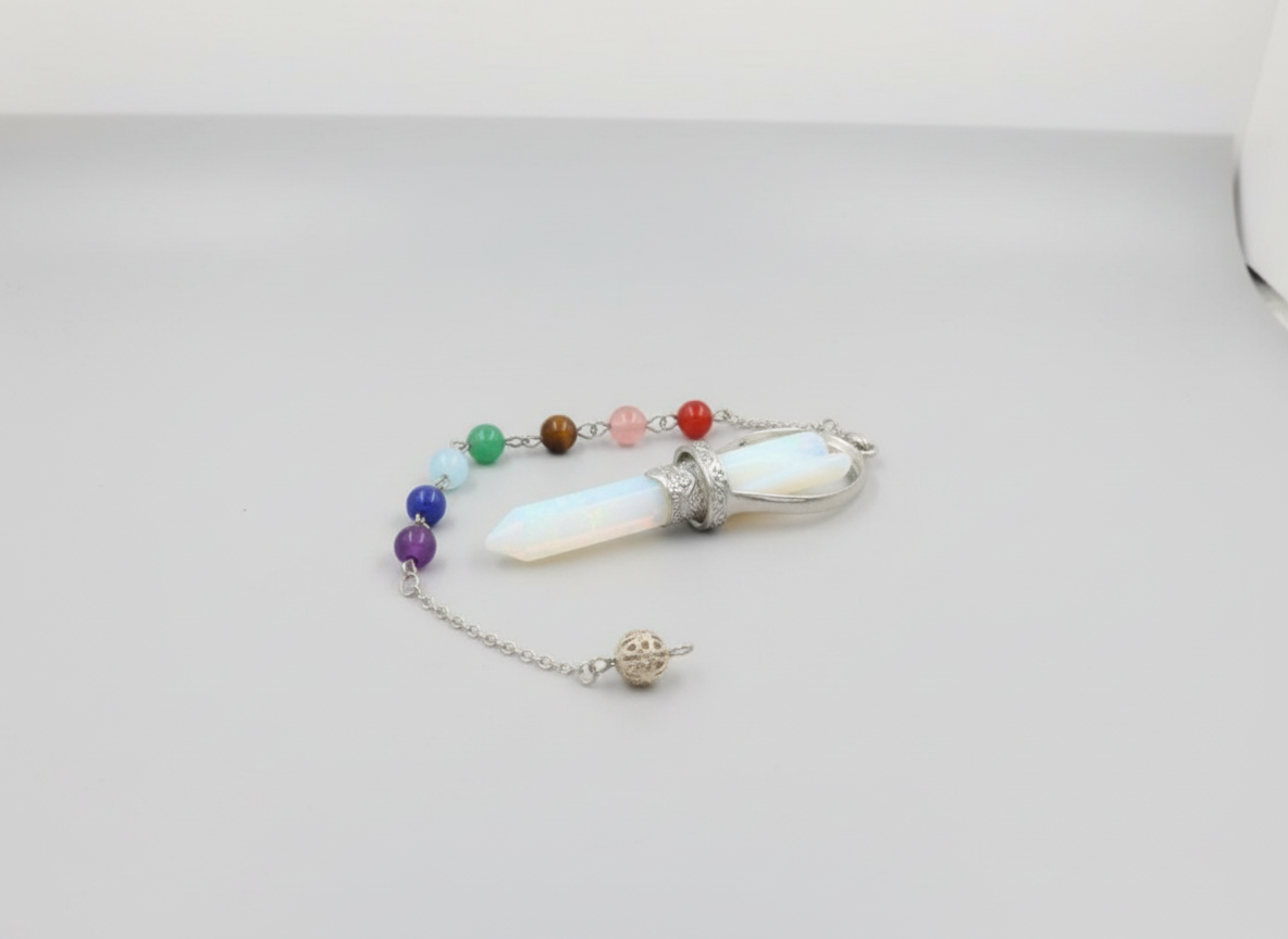 Čakrové kyvadlo anděl z opalitu - harmonizace a meditace