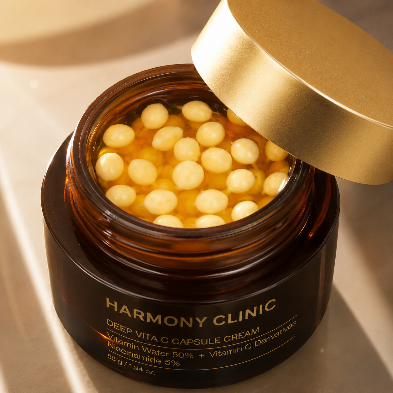 H-Clinic - hluboce vyživující a rozjasňujjící krém s niacinamidem a kapslemi vitamínu C – 55 ml