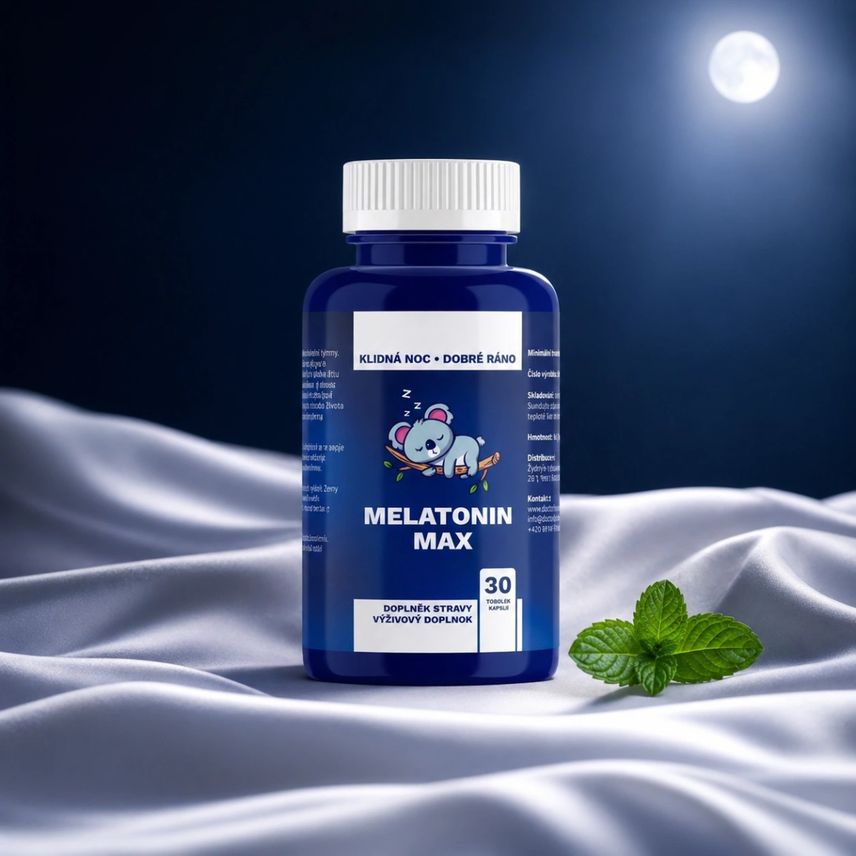 MELATONIN MAX - silný melatonin pro rychlé usínání - 30 Tablet
