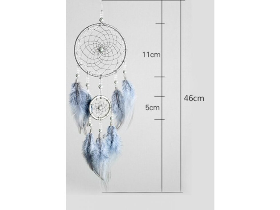 Lapač snů - Holubí šeď s perličkami