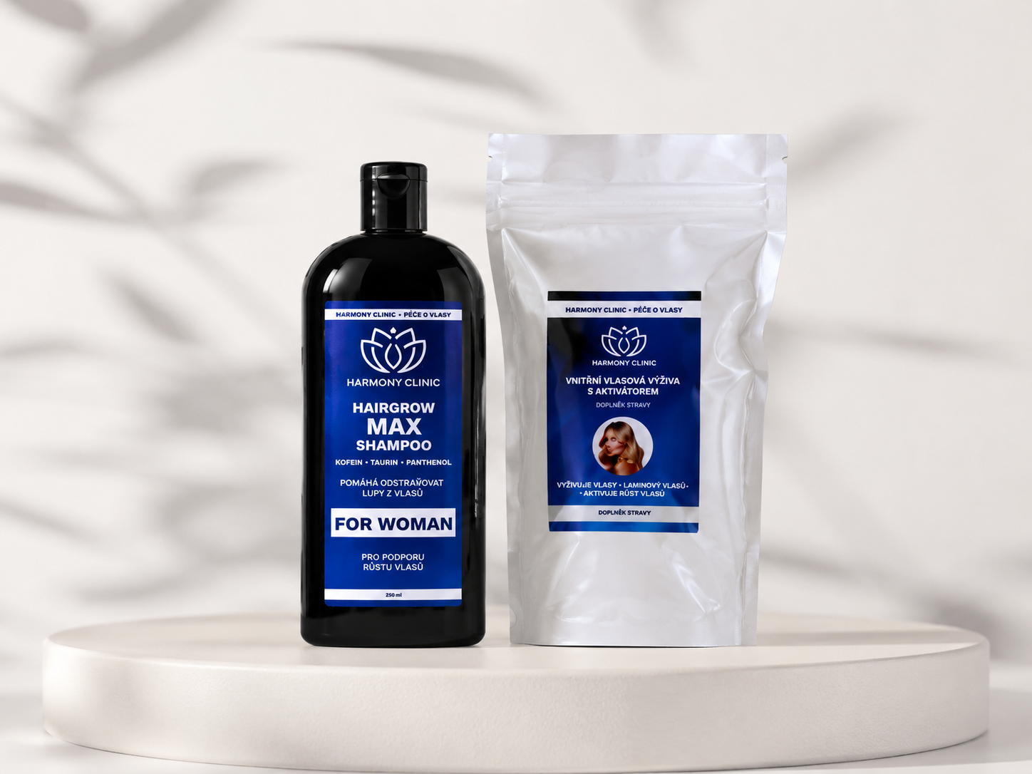 Výhodný balíček ZDRAVÉ VLASY PRO ŽENY - RENOHAIR MAX & HAIRGROW SHAMPOO