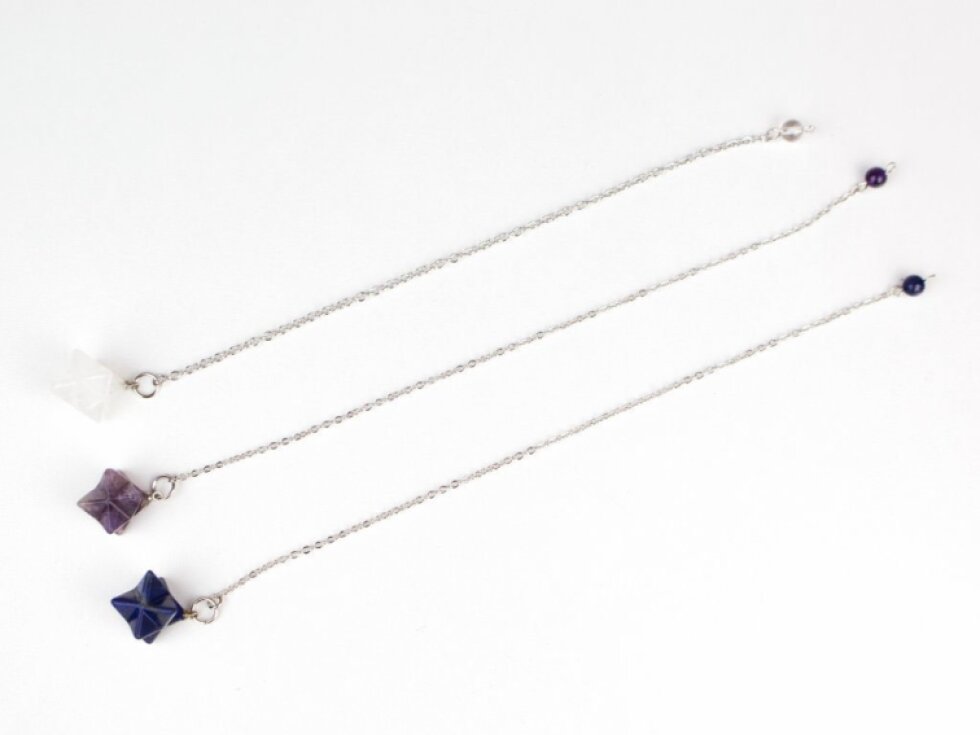 Merkabové kyvadlo z tygřího oka - ochrana a intuice