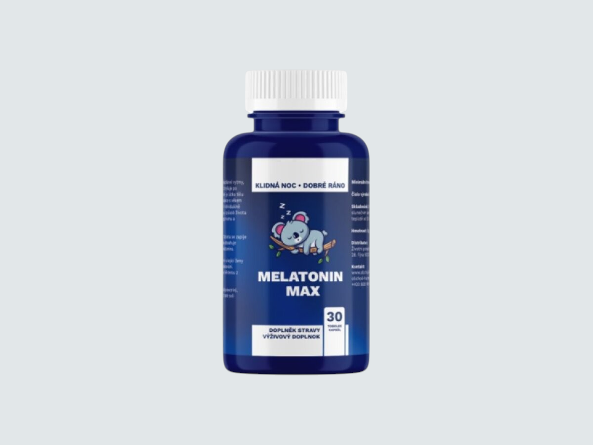 MELATONIN MAX - silný melatonin pro rychlé usínání - 30 Tablet