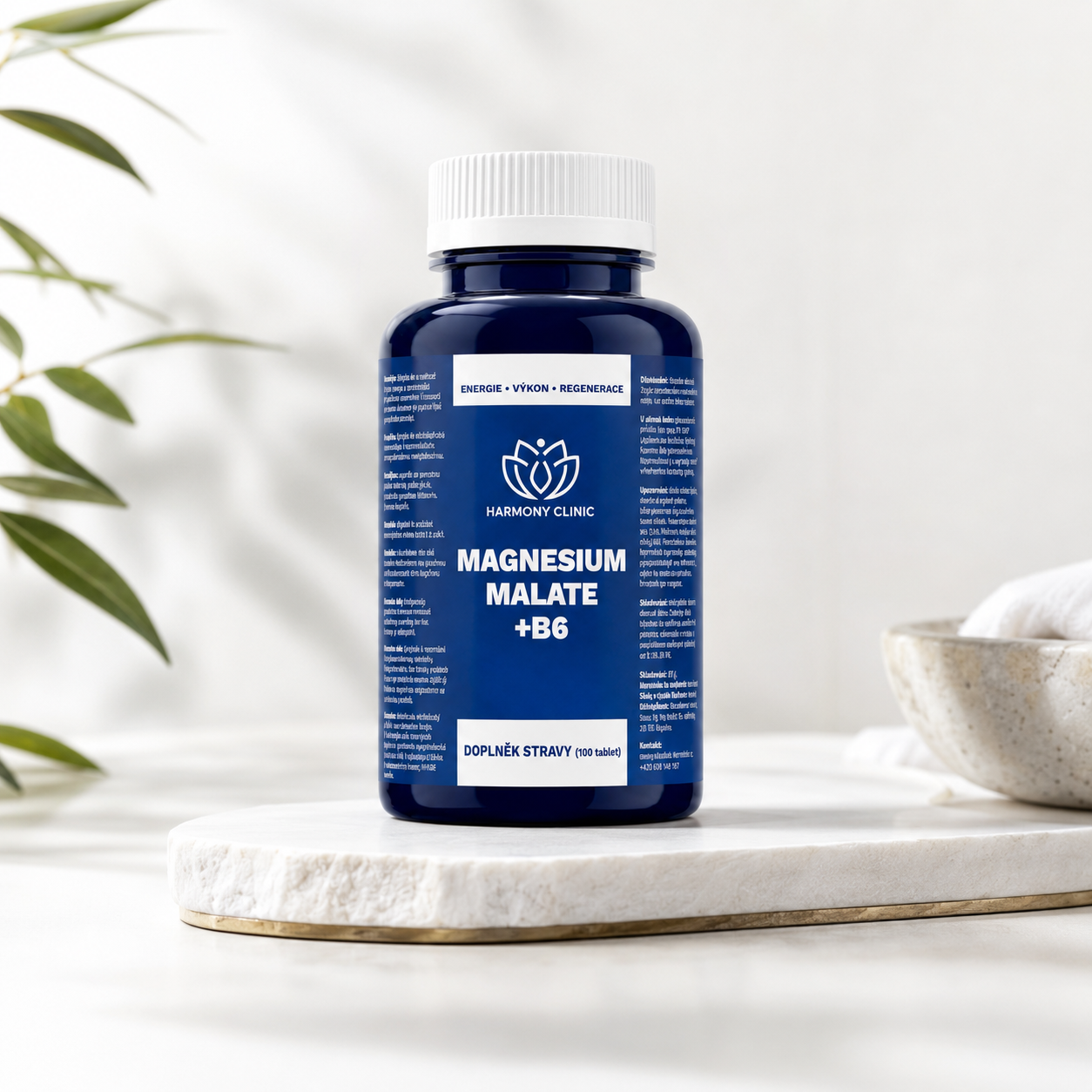 Hořčík malát s vitamínem B6 pro energii a nervovou soustavu – MAGNESIUM MALATE + B6 – 100 kapslí