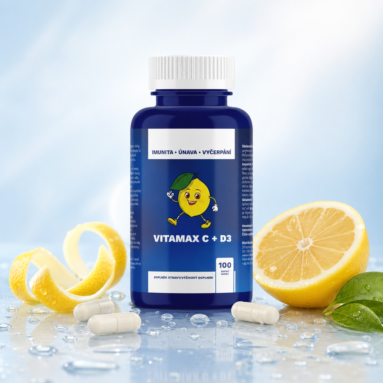 VITAMAX C + D3 - Podpora imunity a vitality, 100 tablet