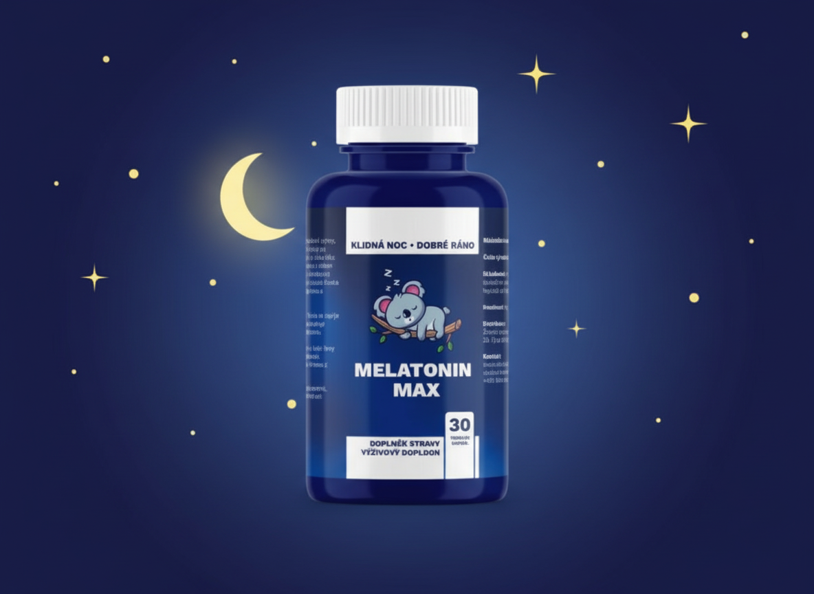 MELATONIN MAX - silný melatonin pro rychlé usínání - 30 Tablet