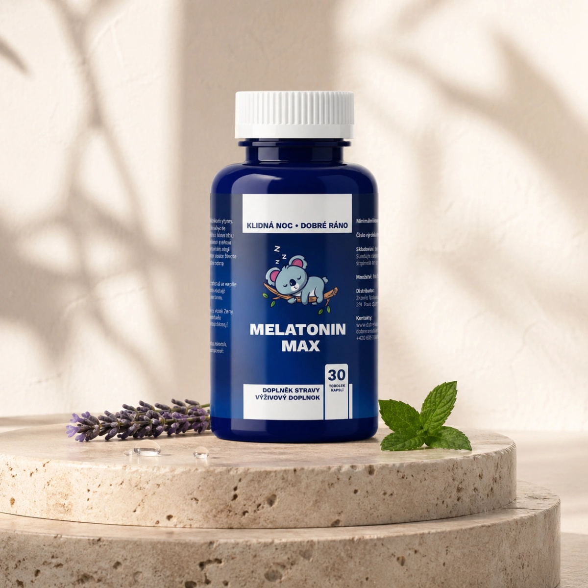 MELATONIN MAX - silný melatonin pro rychlé usínání - 30 Tablet