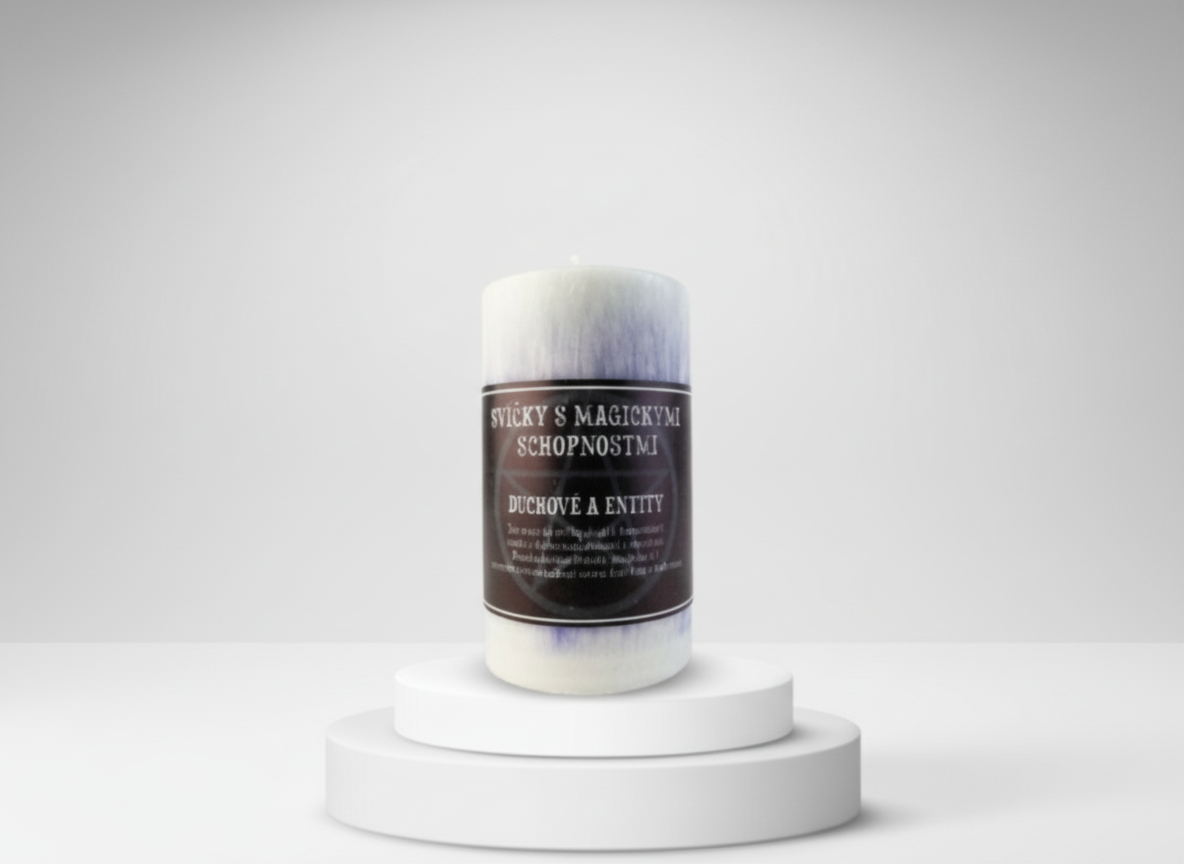 Magická svíčka 10,5 x 6 cm pro duchovní harmonii