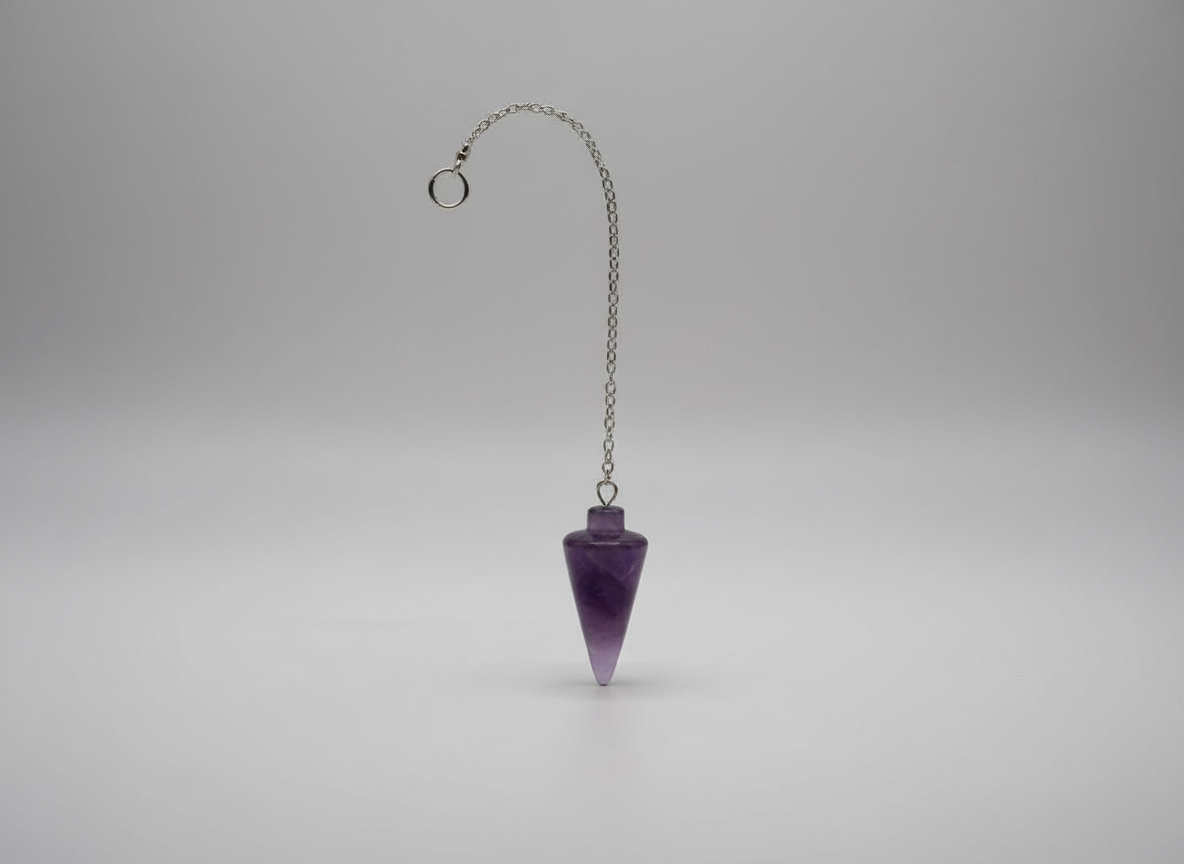 Kyvadlo z ametystu - kužel pro meditaci a harmonii