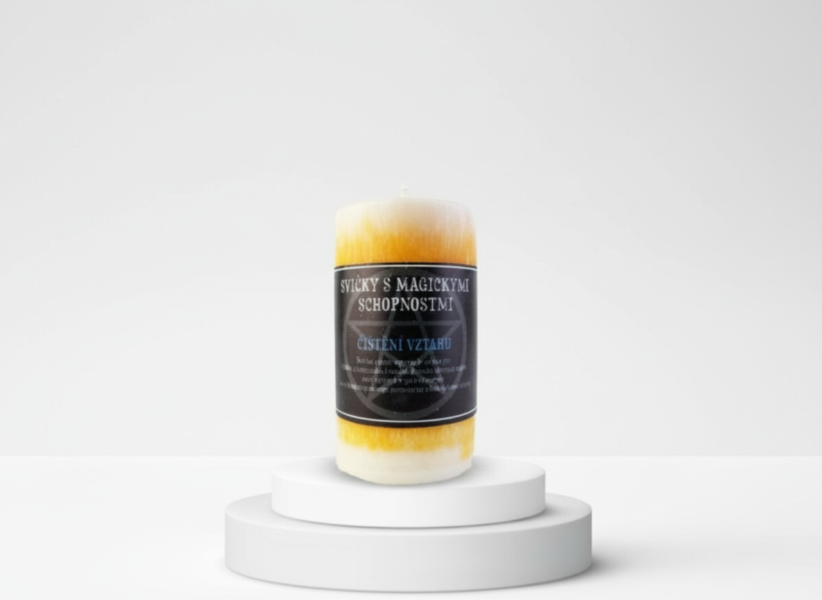 Svíce Čištění vztahu 10,5 x 6 cm - Harmonizace a klid