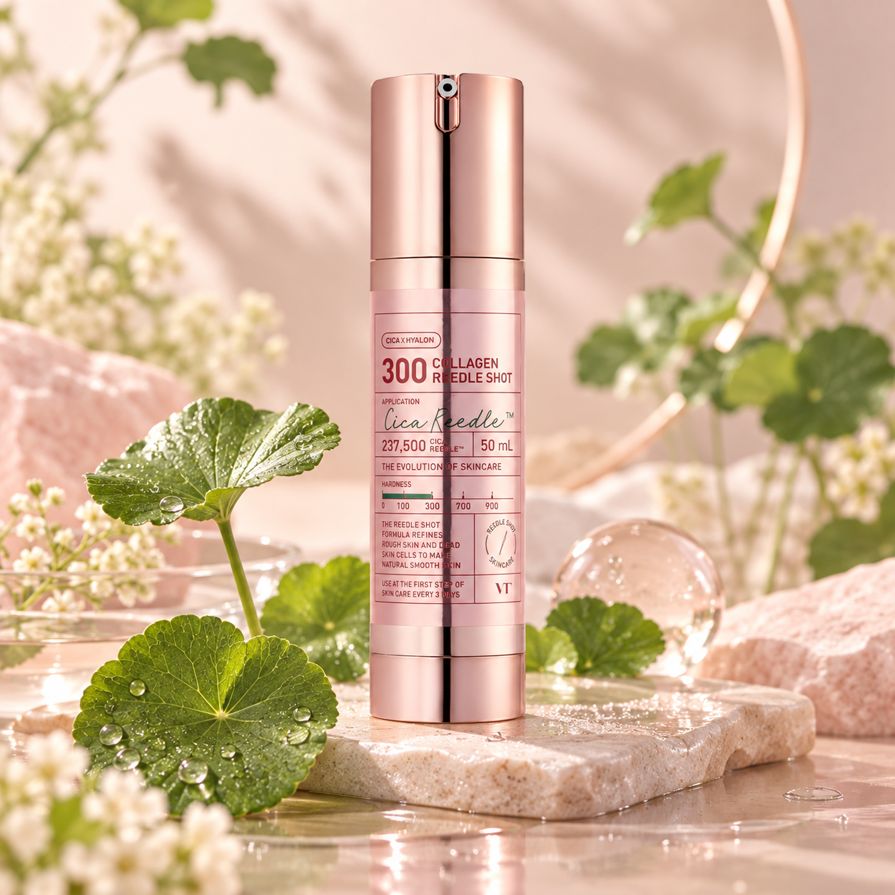 Intenzivní mikrojehličkový pleťový booster s kolagenem – VT Collagen Reedle Shot 300 – 50 ml
